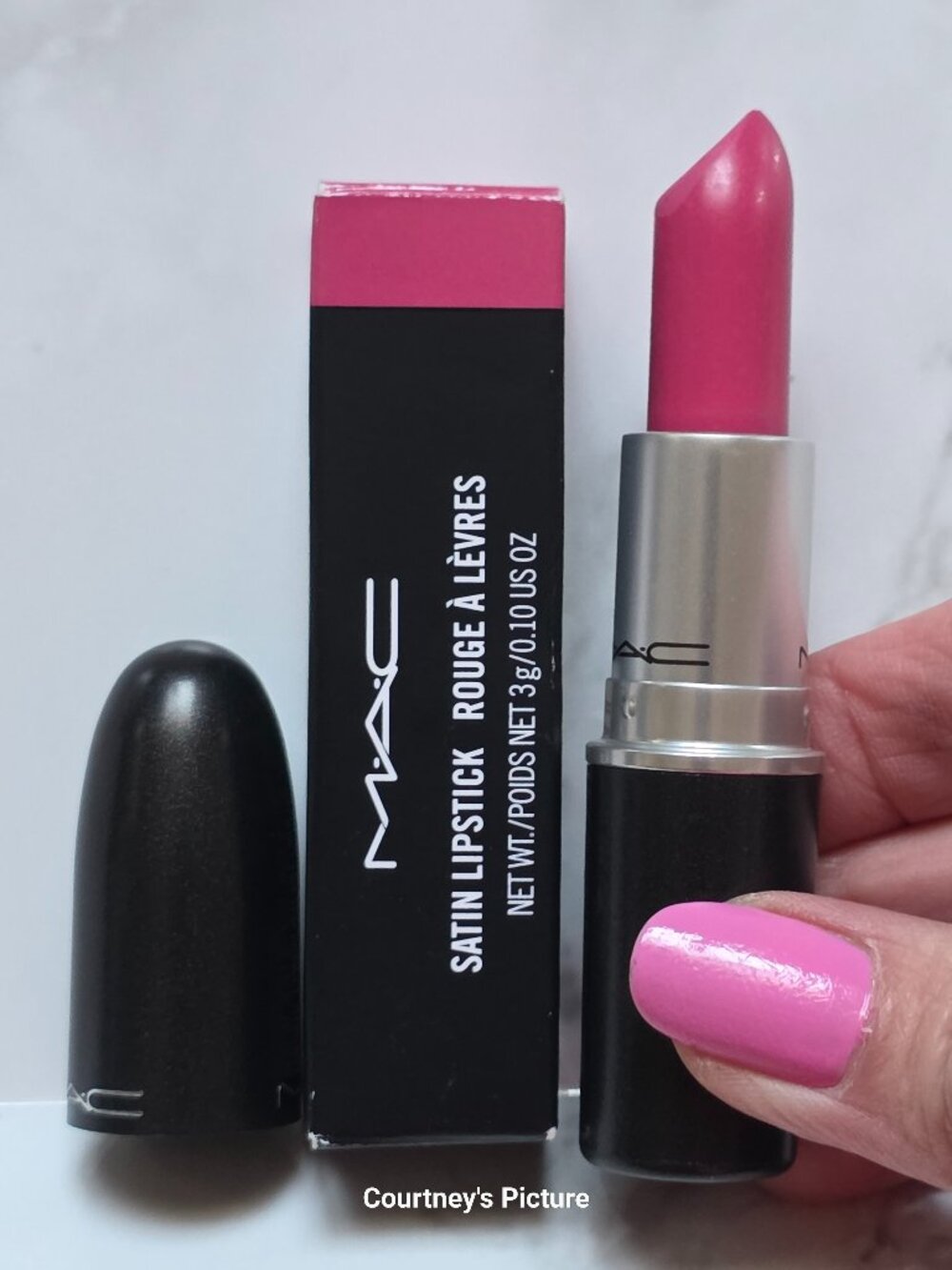 MAC 818 PINK NOUVEAU Satin Lipstick (0.10 oz.)